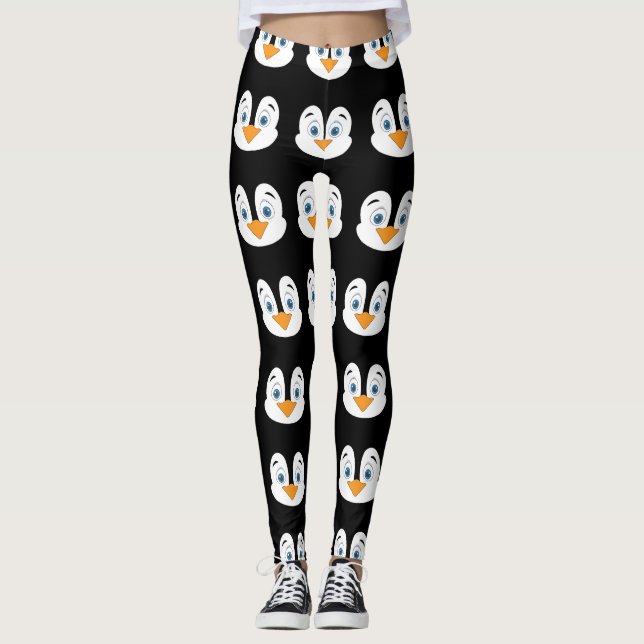 Leggings Face de pingouin mou (Devant)