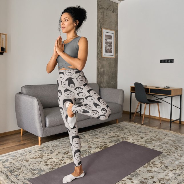Leggings Faces comiques amusantes (Créateur téléchargé)