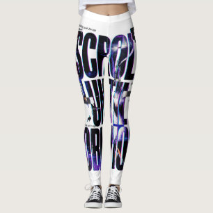 Leggings FAIRE DÉFILER JUSQU'À L'OUBLI   Typographie Brutal