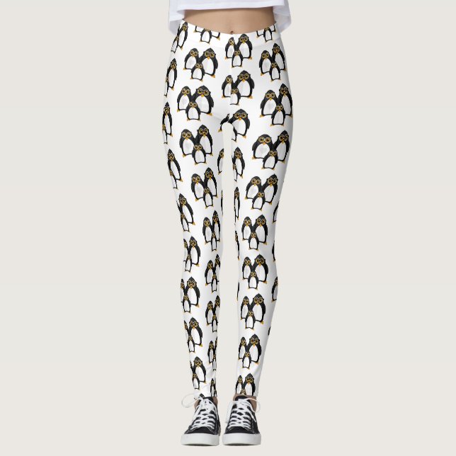 Leggings Famille Penguin (Devant)