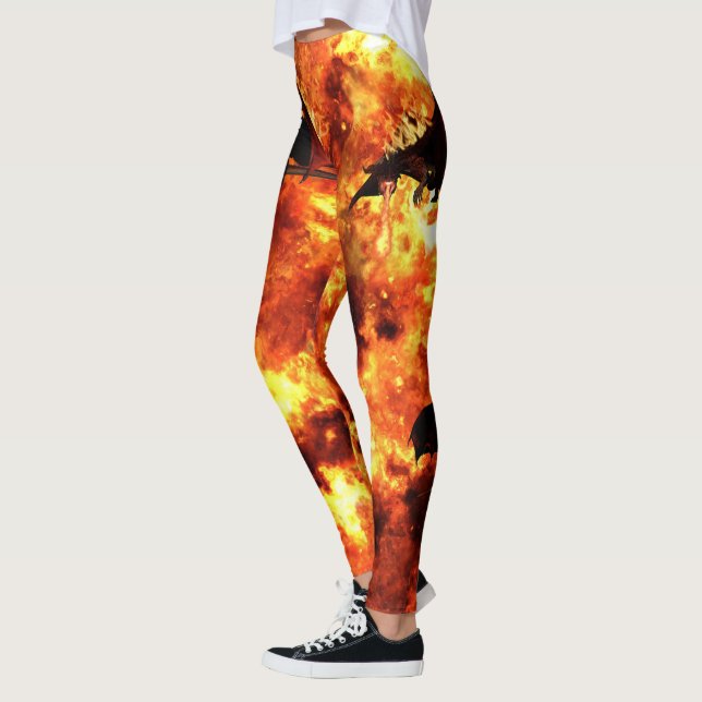 Leggings Fantasy de Fire Breathing (Gauche)