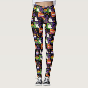 Leggings Fantôme arc-en-ciel et Halloween de la fierté Citr