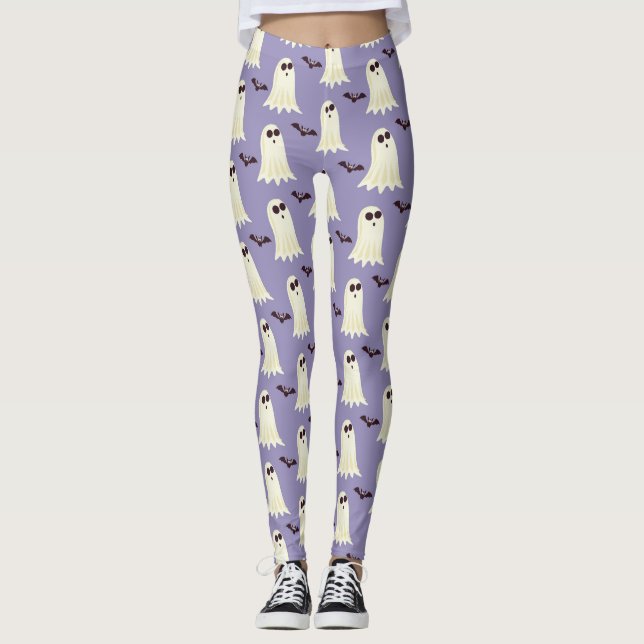 Leggings Fantômes et chauves-souris (Devant)