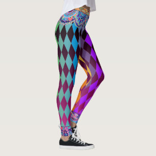 Leggings Farceur de Bohème de magenta de cirque