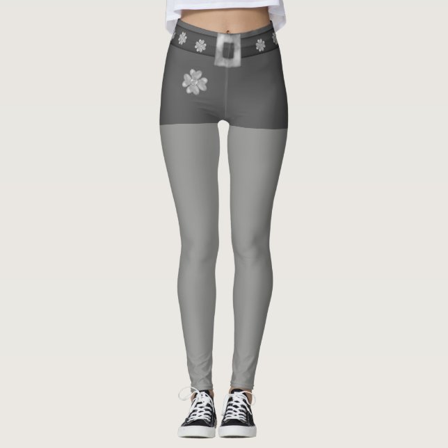 Leggings Fashion Grey et Silver (Devant)