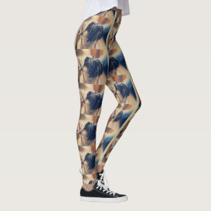Leggings fauve de taureau français