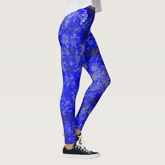 Leggings Faux Blue Marbling (Droite)