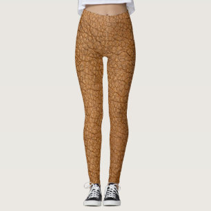 Leggings faux look en cuir