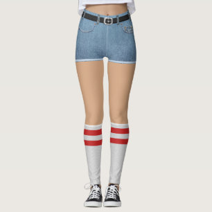 Leggings Faux shorts et chaussettes
