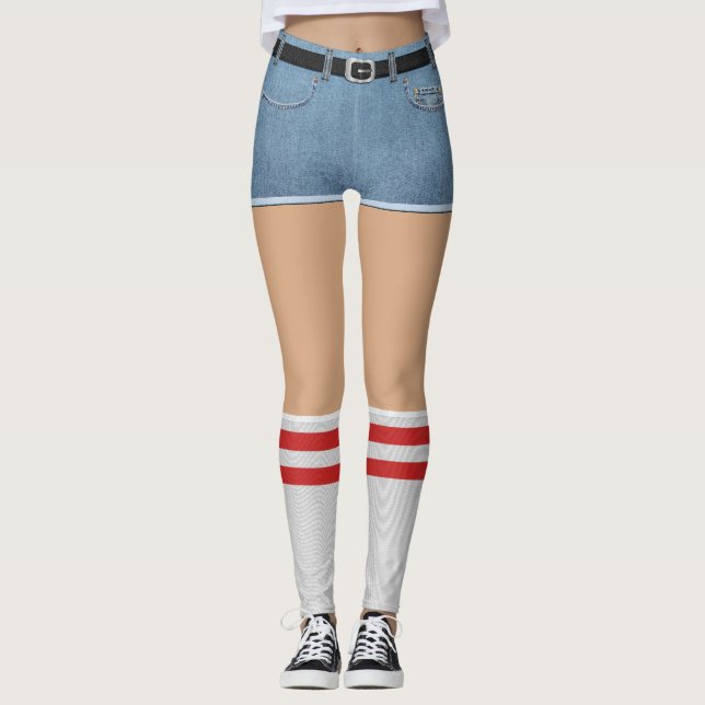 Leggings Faux shorts et chaussettes (Devant)