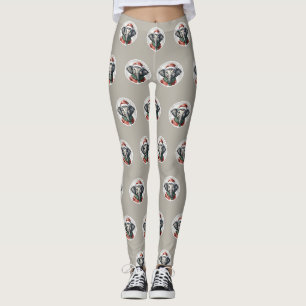 Leggings Favoris de Noël animal amusant - Elephant 2