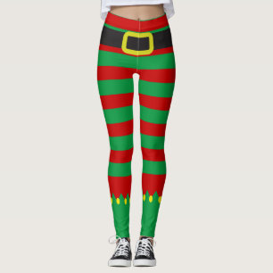 Leggings Felon Vert Rouge Novelté Noël