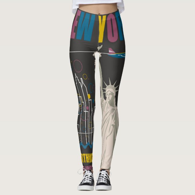 Leggings féminin de New York (Devant)