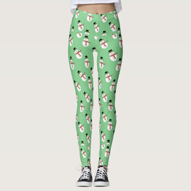 Leggings féminin de Snowman (Devant)