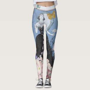 Leggings Femme victorienne Floral Fancy Gown