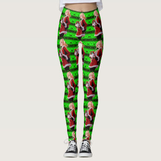 Leggings femmes costume d'aide santas