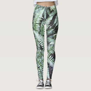 Leggings Fern Tropical Green Feuille Plante Forêt forestier