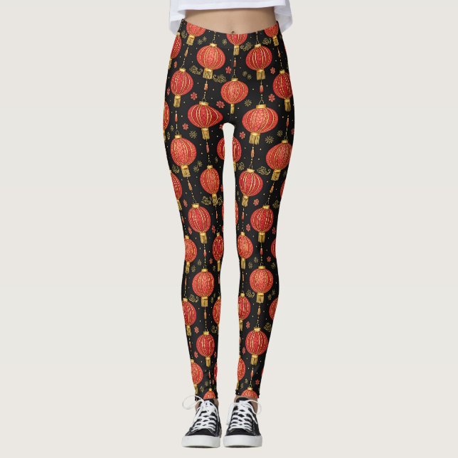 Leggings Festival des lanternes chinoises (3) (Devant)