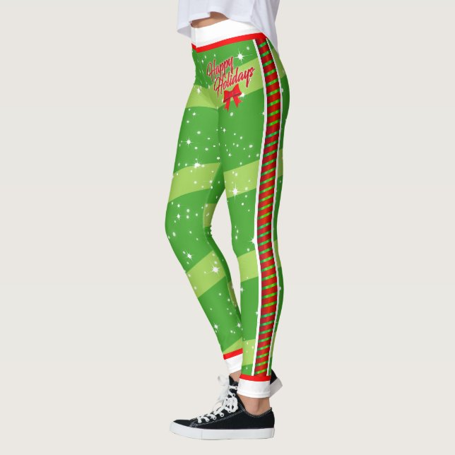 Leggings Festive RÉCUPÉRÉE POUR VOUS EN VACANCES (Gauche)
