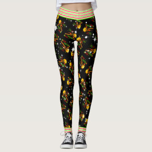 Leggings Festiver Noël Trini avec Maracas et Cuatro