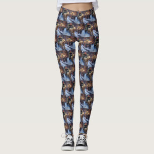 Leggings Fête de Noël de Wheaten Terrier