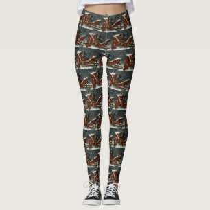 Leggings Fête de Noël du chien Dachshund
