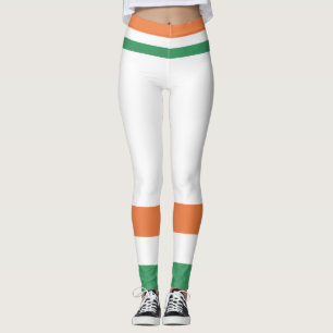 Leggings Fête du Père. Le drapeau d'Irlande.