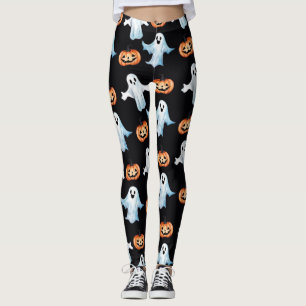 Leggings Fête fantôme en noir