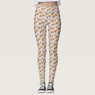 Leggings Fête Whimsical Conception de ballons colorés