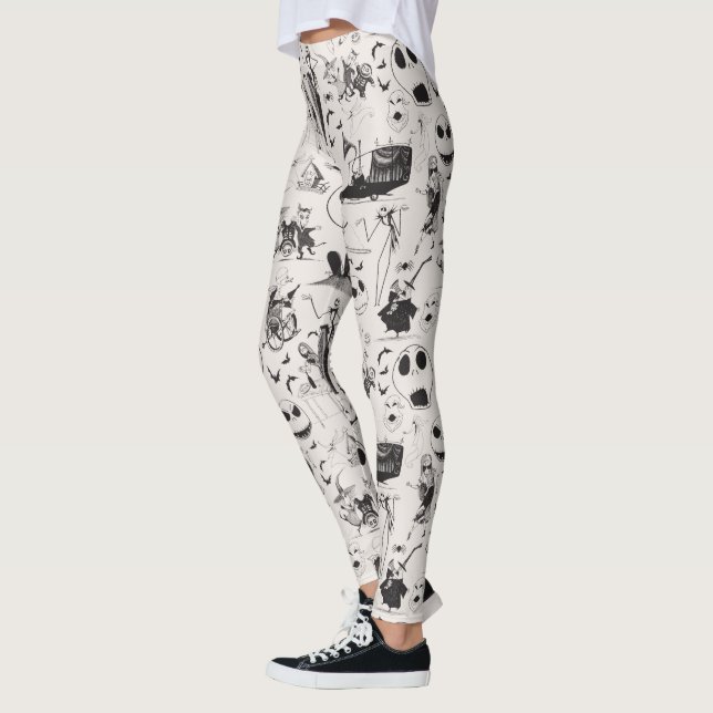 Leggings Fêter Éffrayant - Motif (Gauche)