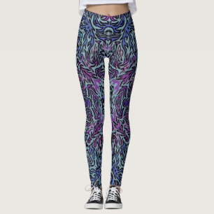 Leggings Feu chaud violet