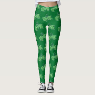 Leggings Feuille de trèfle verte Lucky St. Patrick's Day