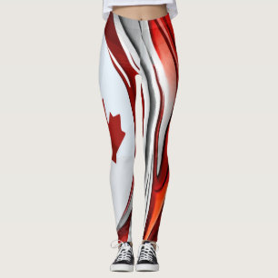 Leggings Feuille d'érable modifiée : une innovation canadie