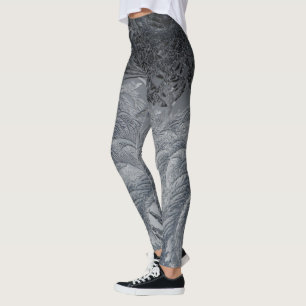 Leggings Feuille gris