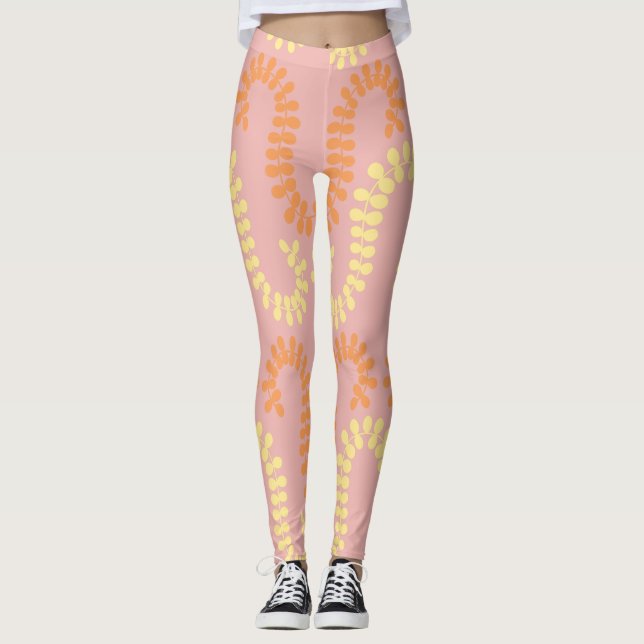 Leggings feuille motif (Devant)