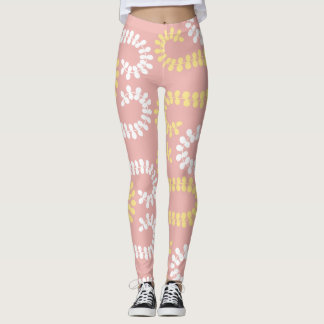 Leggings feuille motif