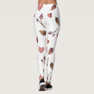 Leggings Feuilles, Coeurs, Brindilles