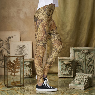 Leggings Feuilles d'Acanthus par William Morris, textile an