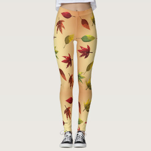 Leggings Feuilles d'automne picturales
