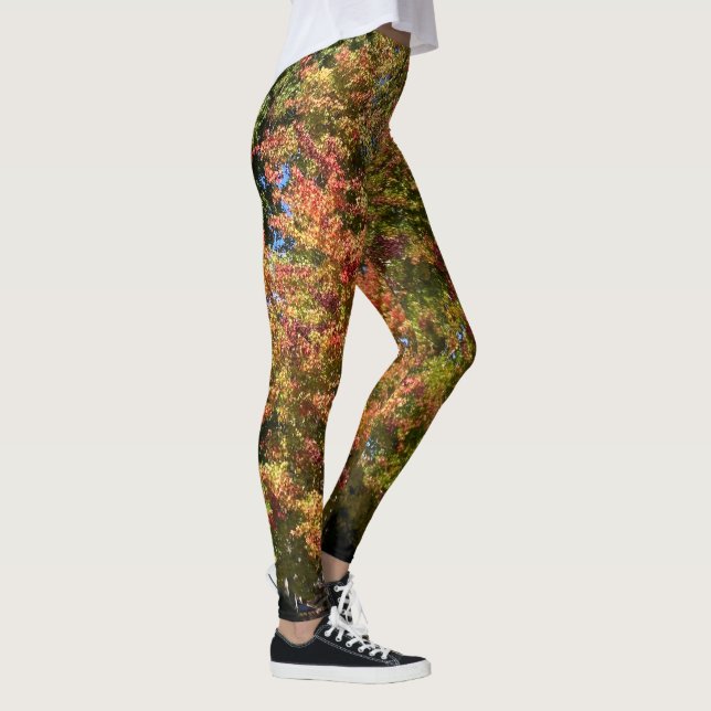 Leggings Feuilles d'automne tombant sur votre (Droite)