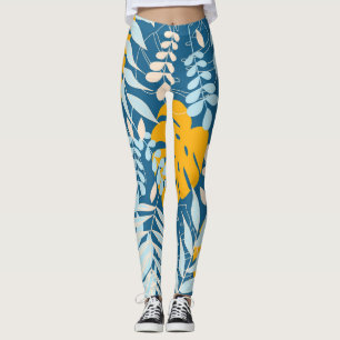 Leggings Feuilles tropicaux : Jungle Abstraite