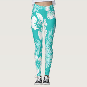 Leggings Feuilles tropicaux : Motif Plante Vintage