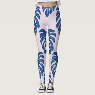 Leggings Feuilles tropicaux Motif sans couture tendance