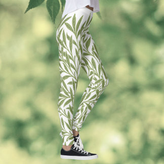 Leggings Feuilles vintages de saules victoriennes par Willi