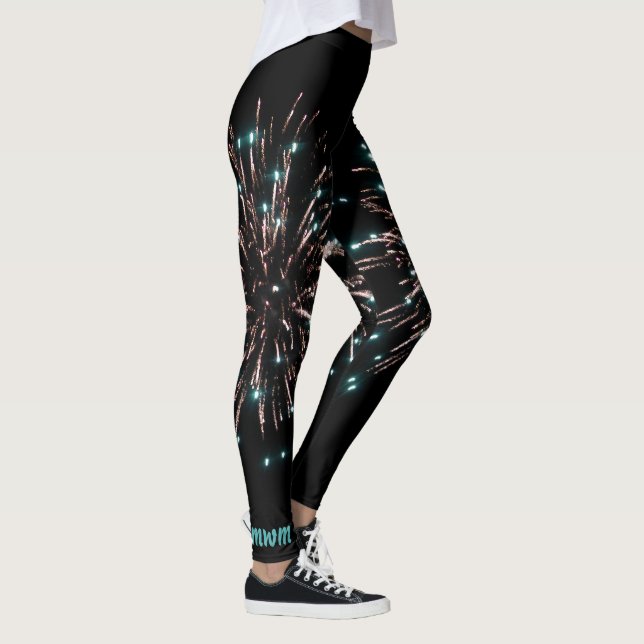 Leggings Feux d'artifice de vert et de Jour de la (Droite)