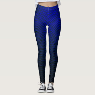 Leggings Fibre de carbone noir bleu