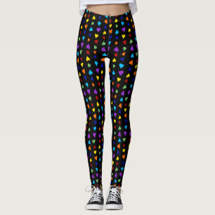 Leggings Fierté Coeurs arc-en-ciel LGBT gay Queer One Love