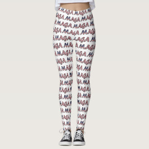 Leggings Fierté d'Américain de MAGA