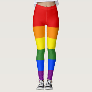 Leggings Fierté LGBT de Rainbow Stripes