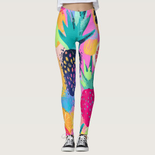 Leggings Fiesta Abstraite de fruits tropicaux Paradise